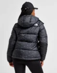 the north face logo padded jacket