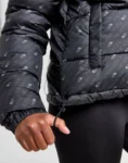 the north face logo padded jacket