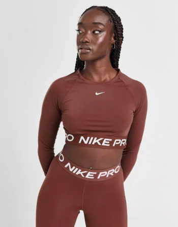 Nike Womens crop Tops long sleeve